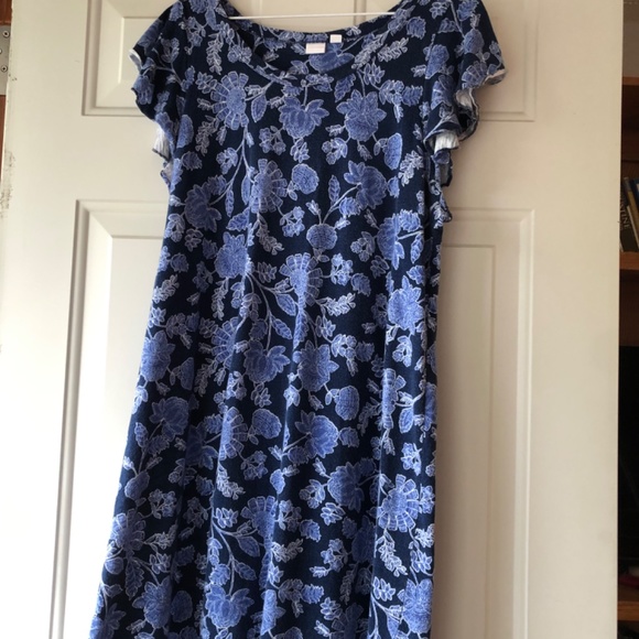 GAP Blue Floral Dress - Picture 2 of 3